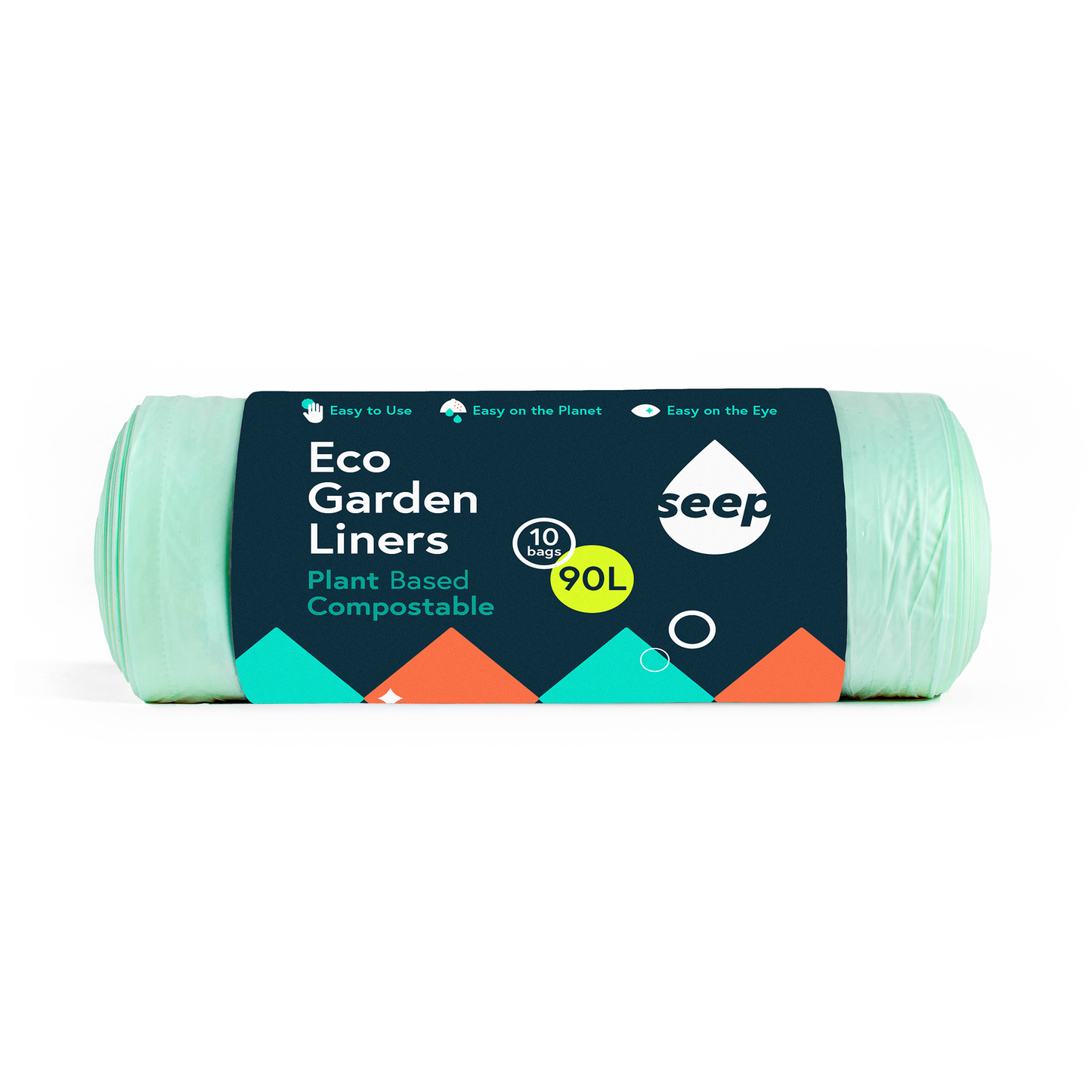 Roll of Seep 90L Eco Green Garden Waste Bag