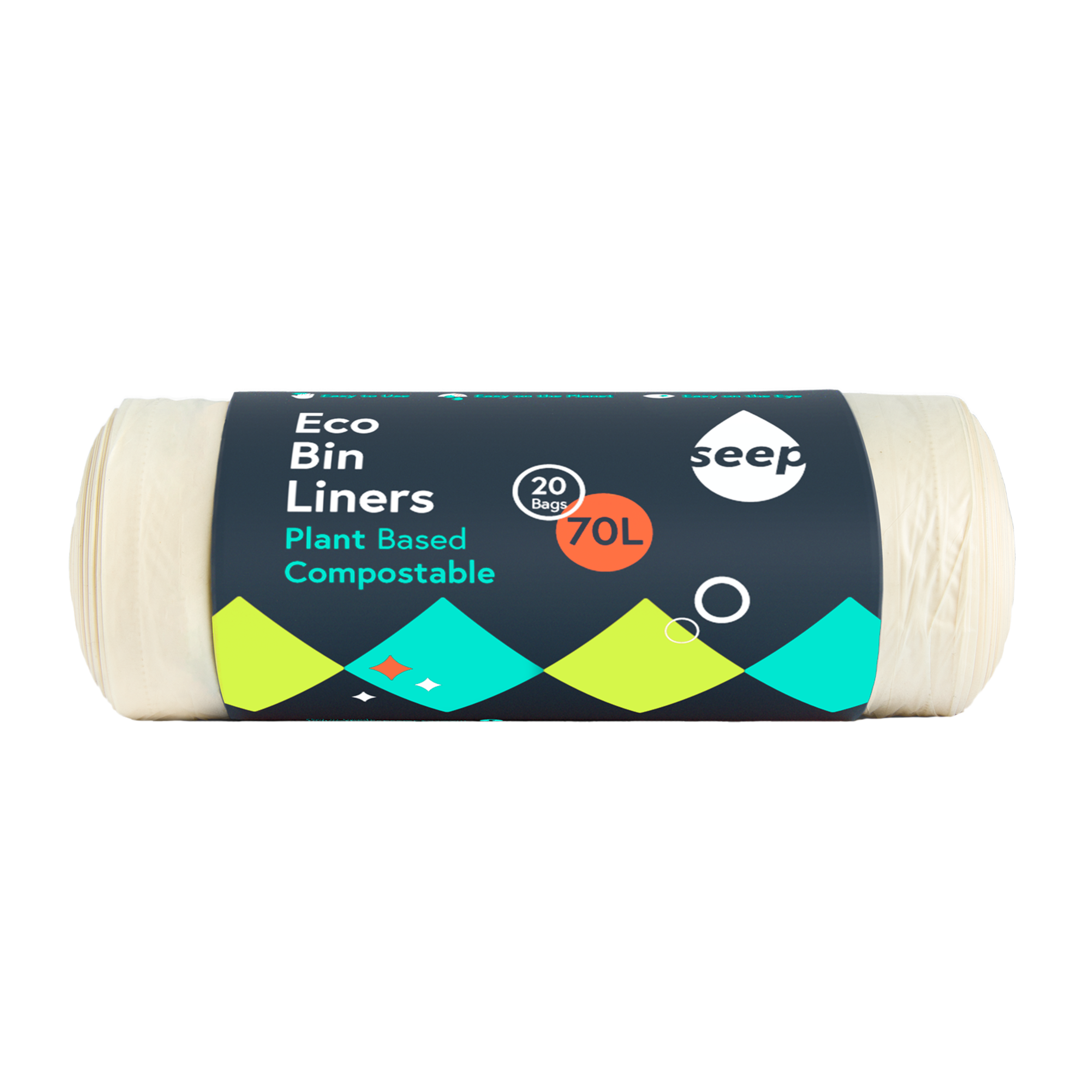 70L Eco Biodegradable Bin Liners - Main Image