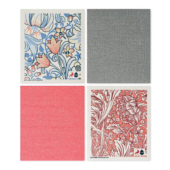 The William Morris Society x Seep Eco Sponge Cloths (4 cloths)