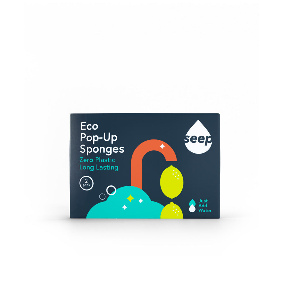 Eco Pop-up Sponges in recyclable packaging