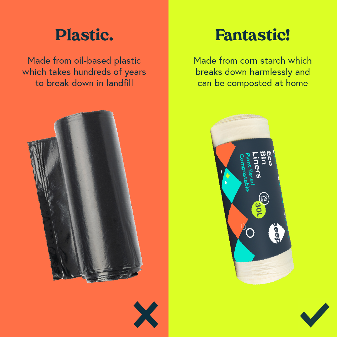 30L Eco Biodegradable Bin Liners