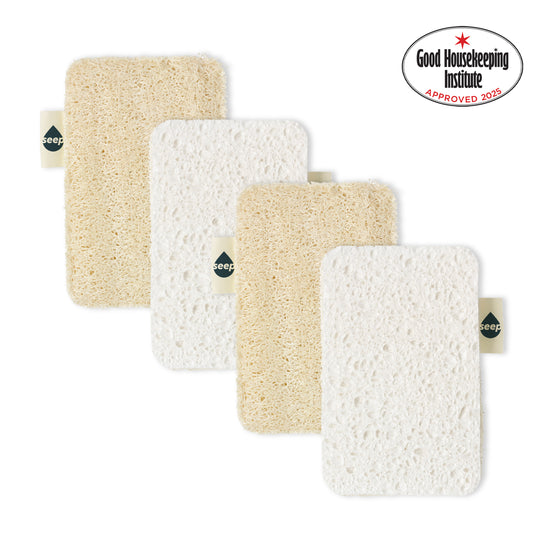 Eco Sponge Scourers (4 sponges)