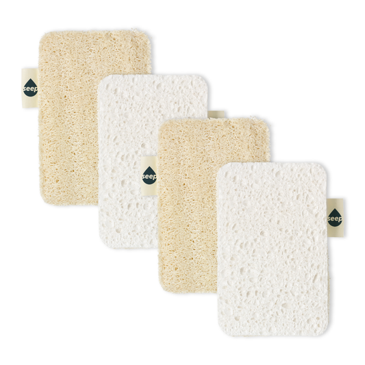 Eco Sponge Scourers (4 sponges)