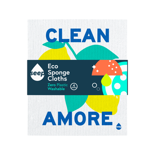 Clean With Amore Sponge Cloths (4 cloths)