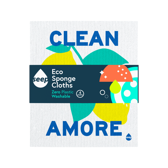 Clean With Amore Sponge Cloths (4 cloths)