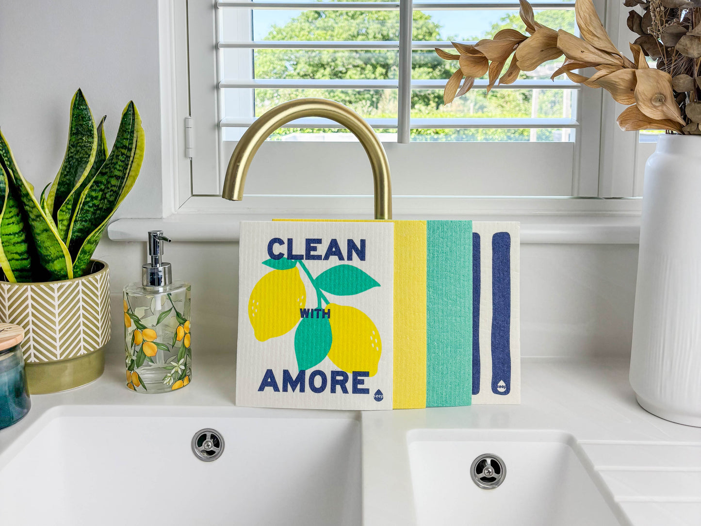 Clean With Amore Sponge Cloths (4 cloths)