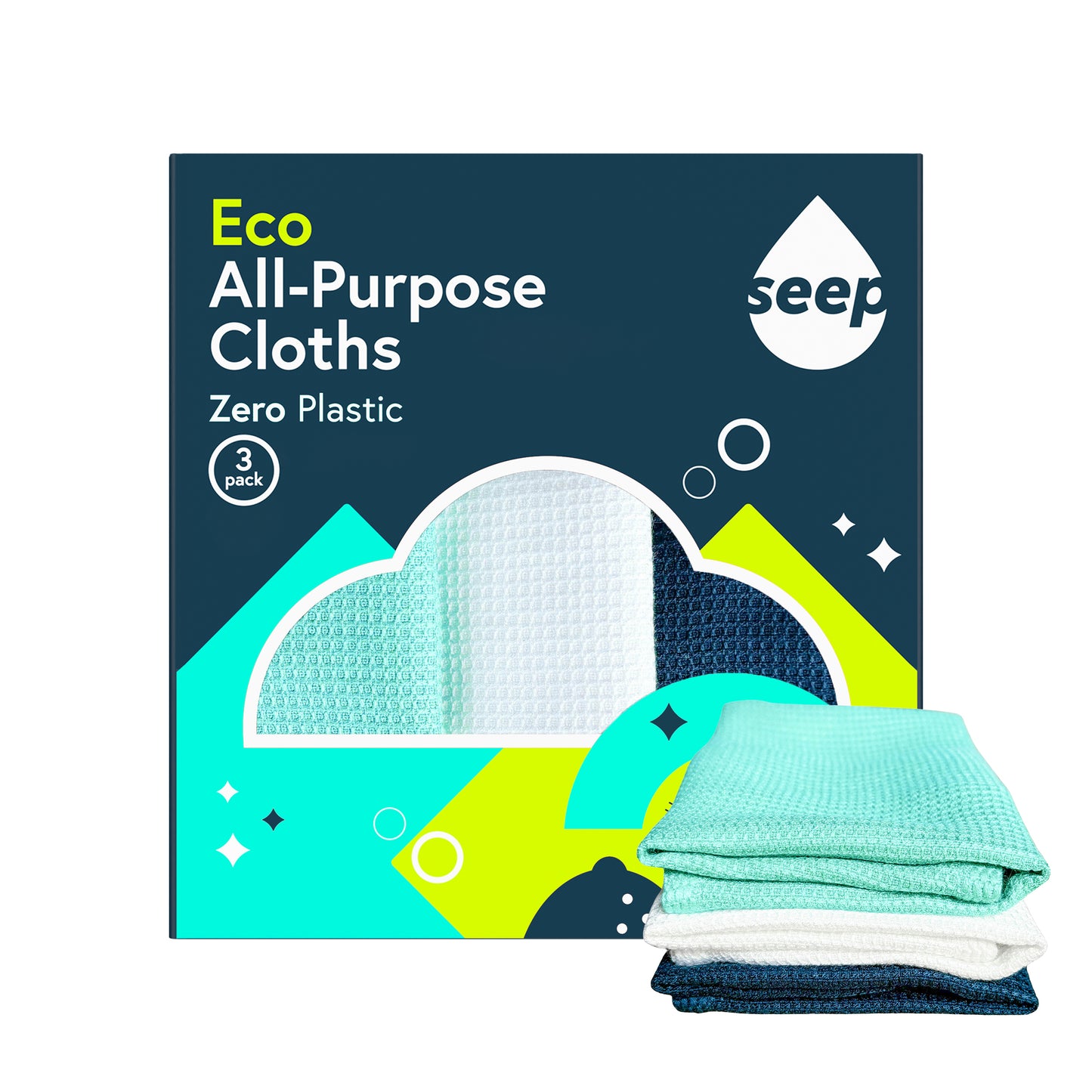 Eco All-Purpose Cloths (3 cloths)