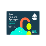 Pack of 2 pop-up sponges in recyclable packaging