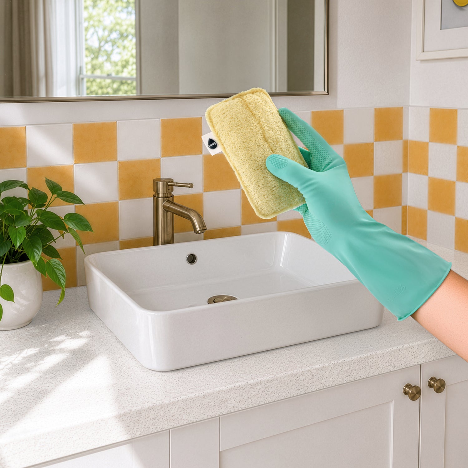 Eco Large Sponge Scourers (4 sponges)