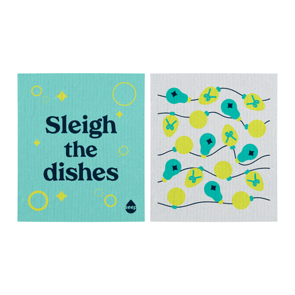 Sleigh The Dishes Sponge Cloths