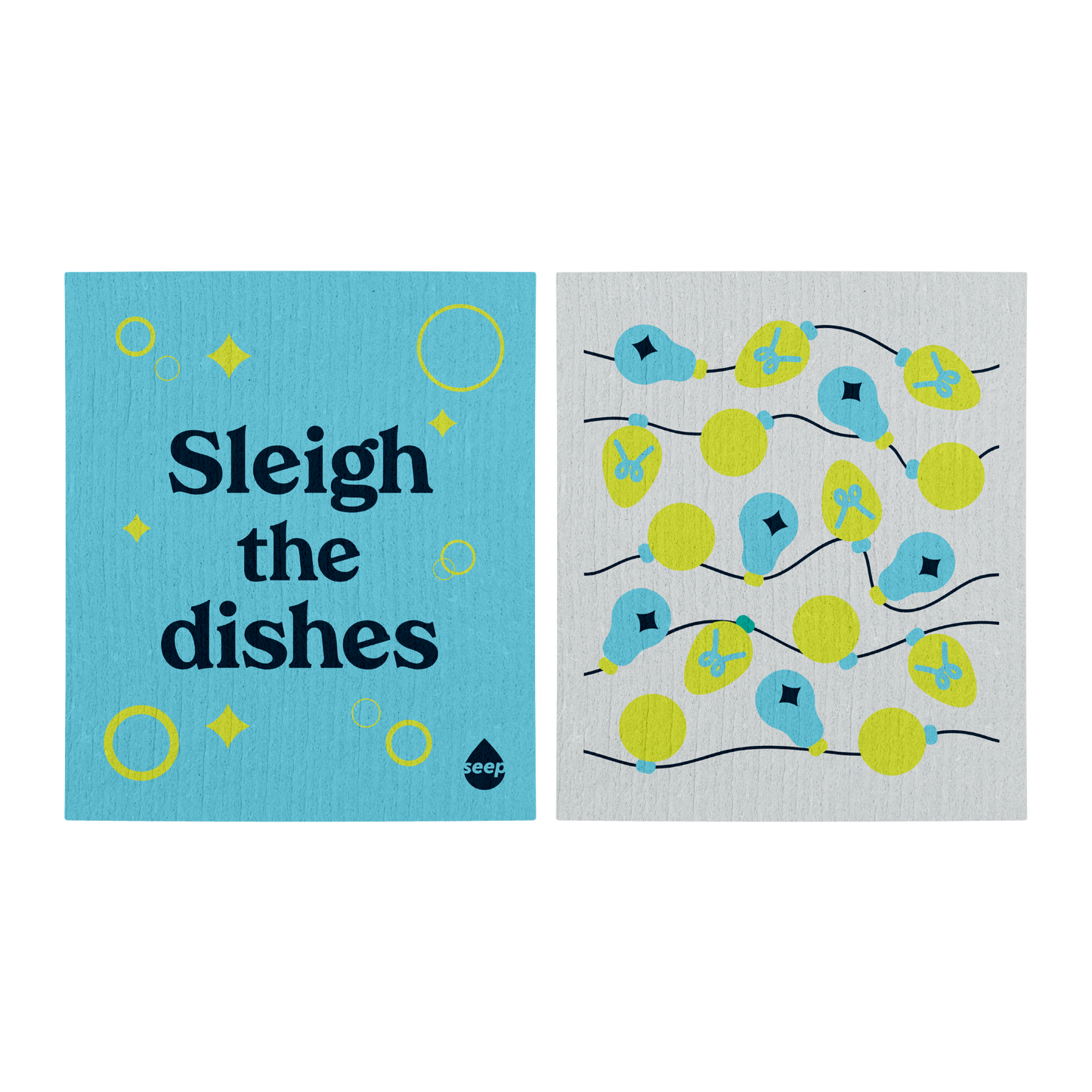 Sleigh The Dishes Sponge Cloths