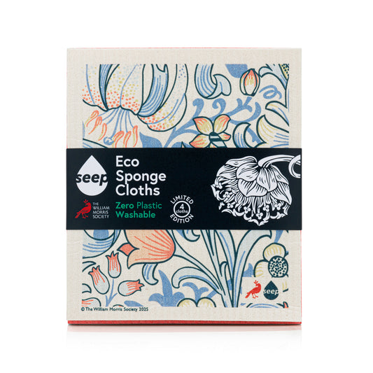 The William Morris Society x Seep Eco Sponge Cloths (4 cloths)