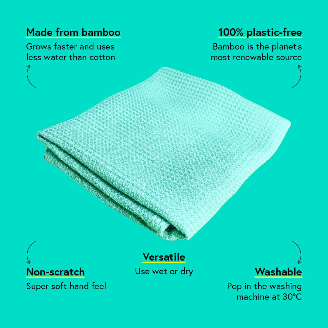 Eco All-Purpose Bamboo Cloths (3 cloths)