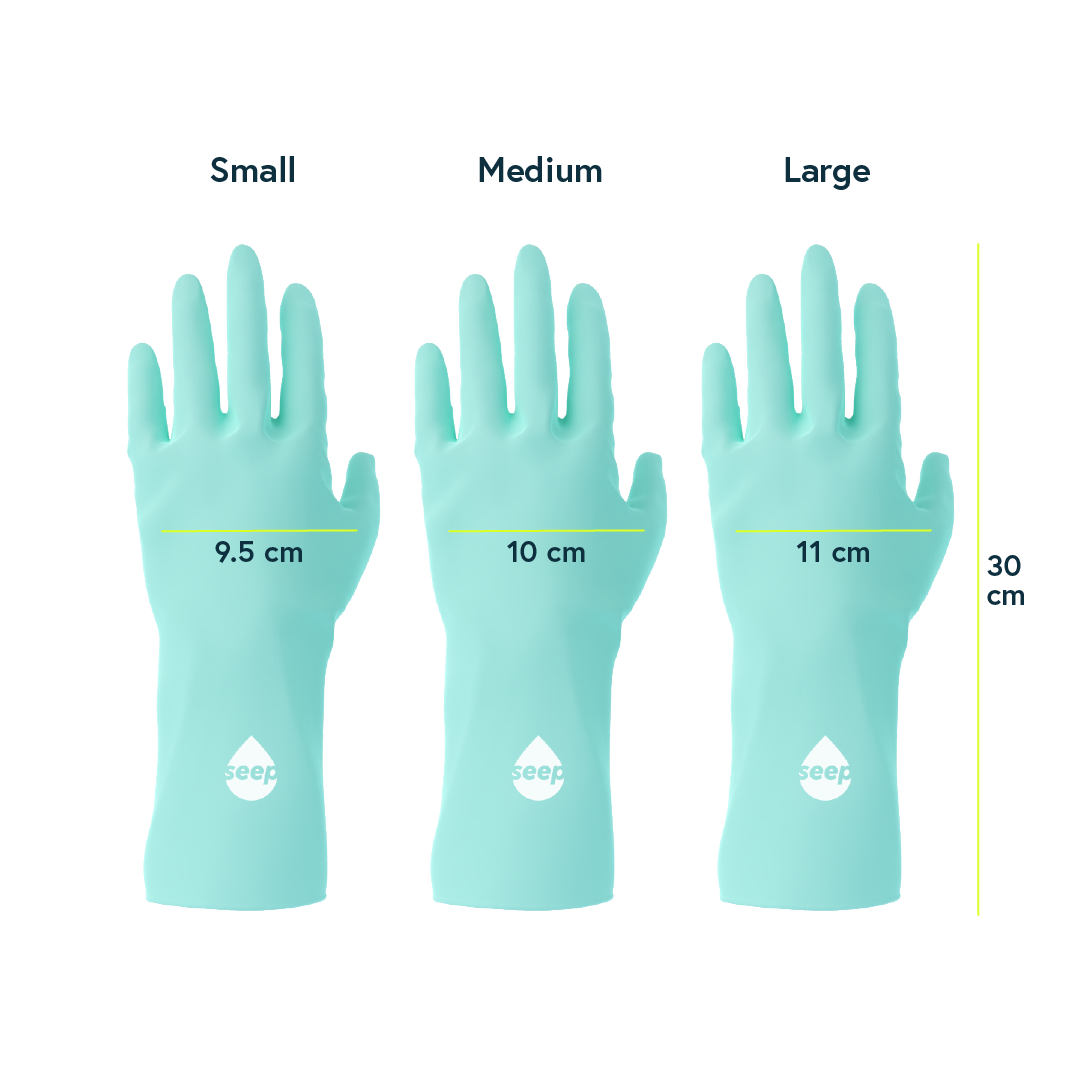 Eco Rubber Gloves (3 pairs)