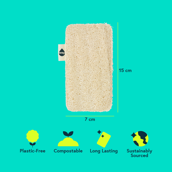 Eco Large Sponge Scourers (4 sponges)