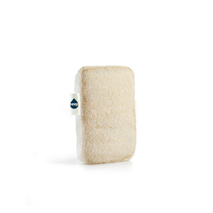 Single Eco Sponge with Seep logo tag attached to the side