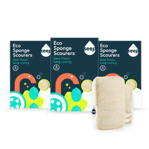 Eco Sponge Scourers (1 year supply - 12 sponges)